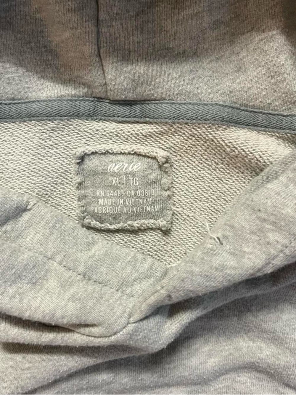 Classic Gray Aerie distressed Hoodie - Picture 2 of 5